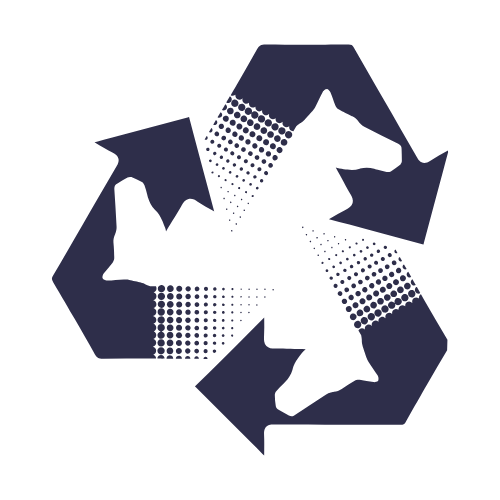 Cross Section equestrian recycle logo